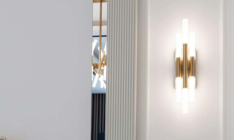 Architectural wall sconce lighting